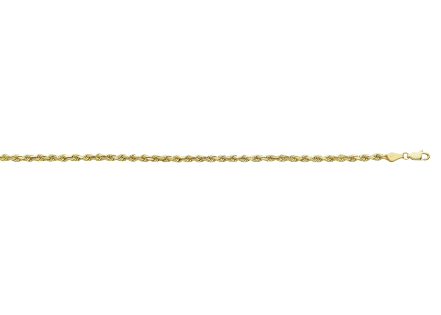 14K GOLD - ROPE CHAIN 3.5MM .