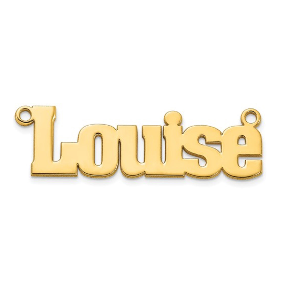 10K GOLD PERSONALIZED FONT - NAMEPLATE PENDANT