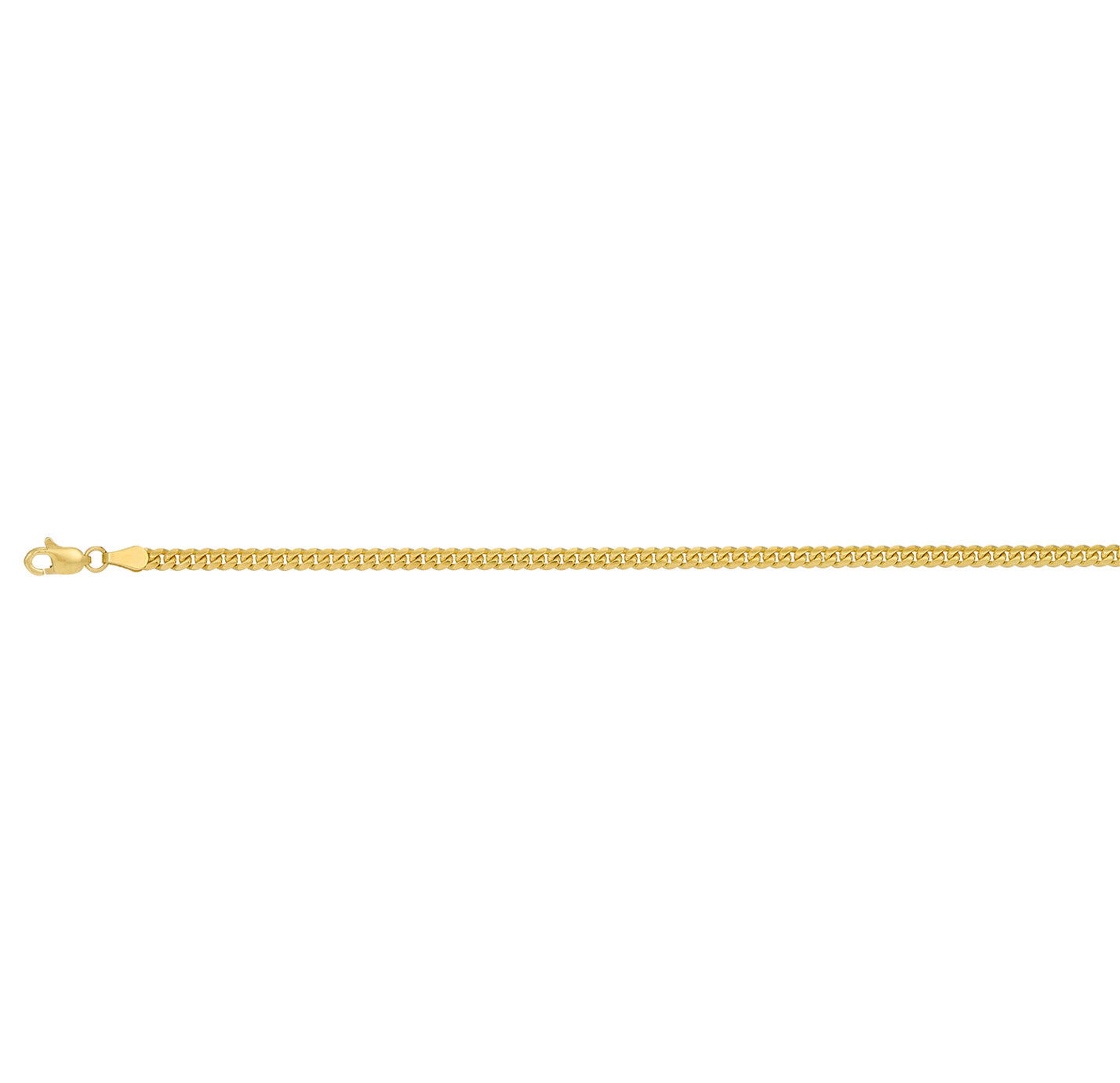 14K GOLD - MIAMI CUBAN LINK CHAIN 3.2MM .