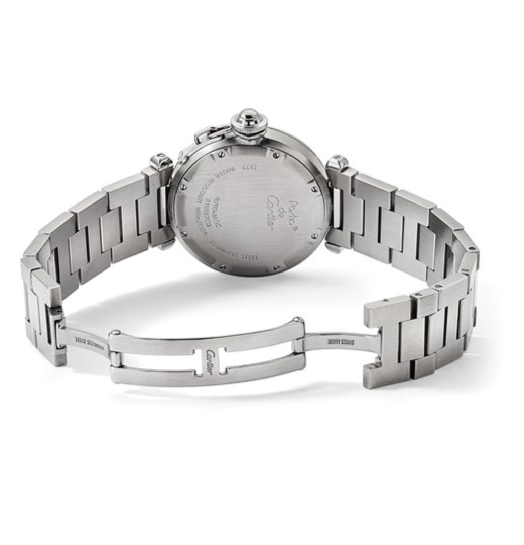 CERTIFIED PRE-OWNED CARTIER - STAINLESS STEEL MEN’S PASHA C AUTOMATIC GMT WATCH